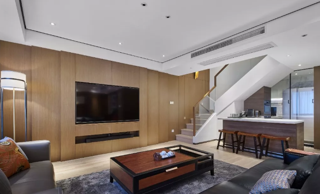 新中式客厅,这样吊顶很简单,却也有档次感 新中式客厅,这样吊顶很简单,却也有档次感