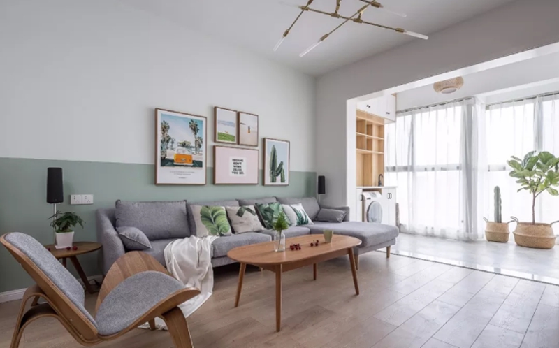 100平米北欧风格三居室，清新雅致设计，年轻人的理想家园！