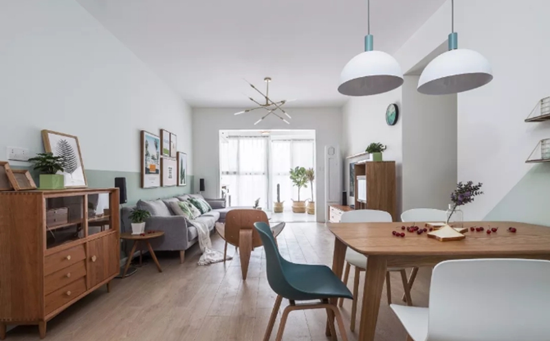 100平米北欧风格三居室，清新雅致设计，年轻人的理想家园！